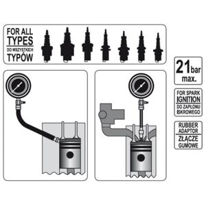Merací prístroj kompresného tlaku (plast)