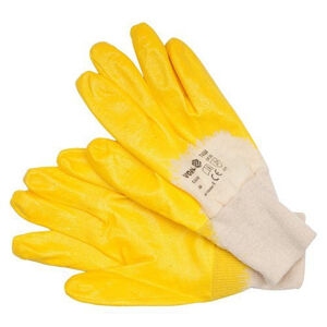 Pracovné rukavice pogumované veľ. 8, bavlna/nitril