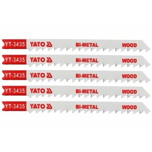 Pílový list do priamočiarej píly 100 mm na drevo TPI6 5 ks Bi-Metal